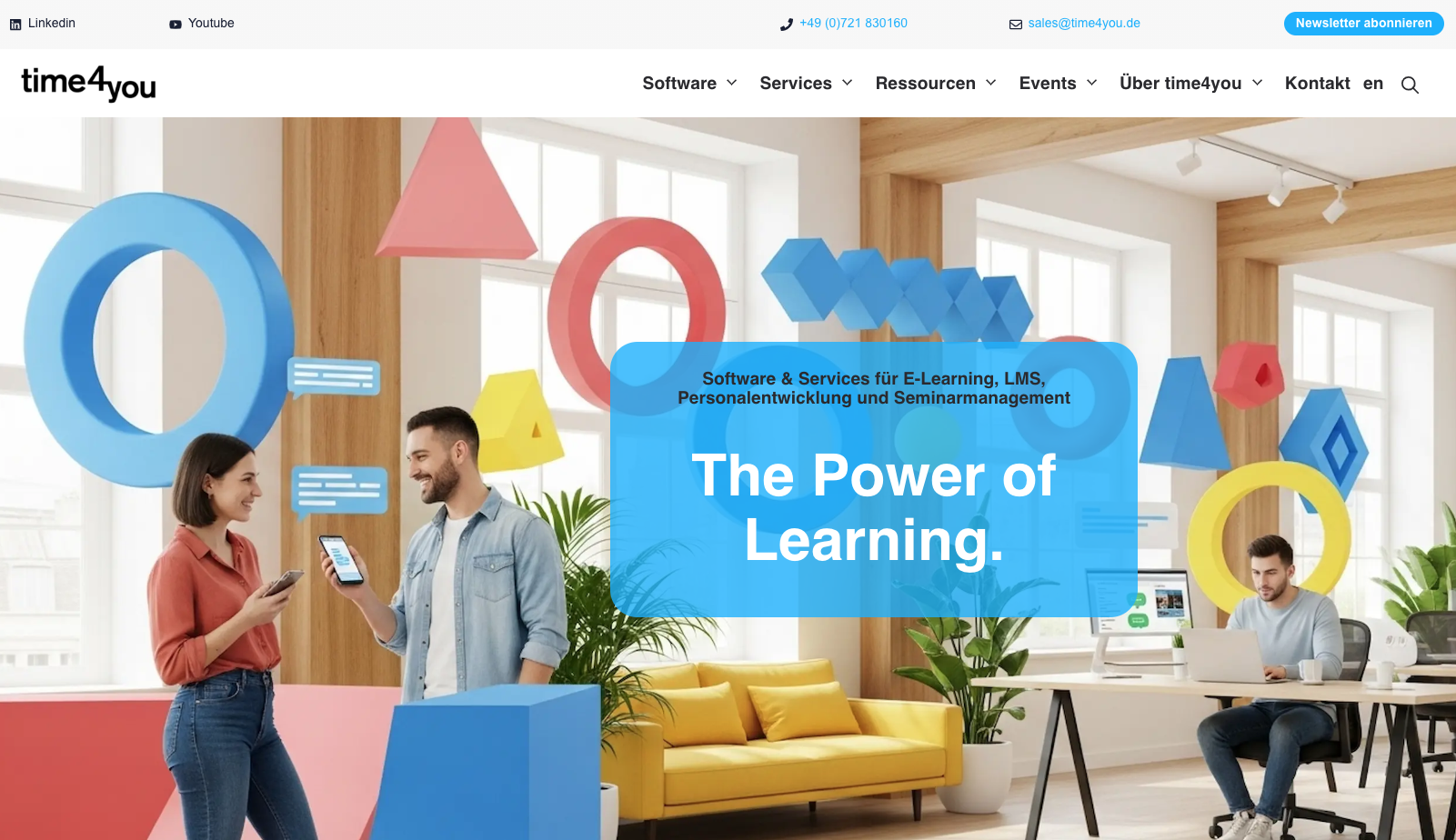 Website für das Goethe-Institut