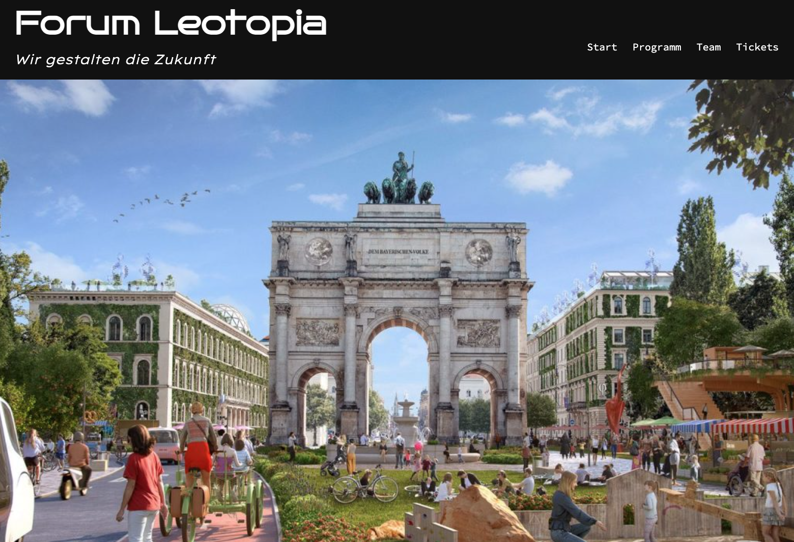 Website für das Theaterfestival FORUM LEOTOPIA in München