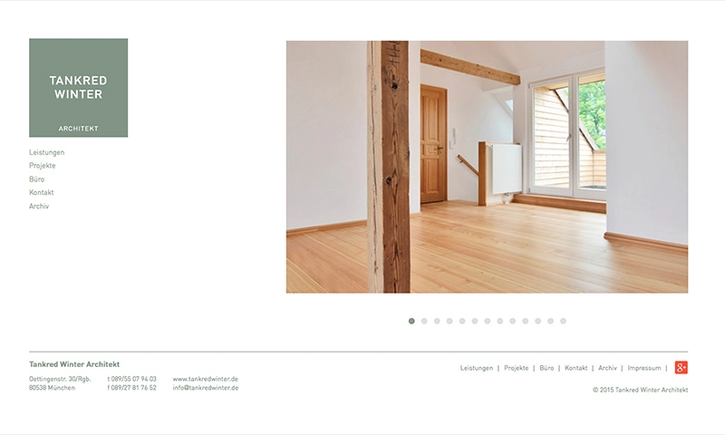 Redesign Website für ein Architekturbüro